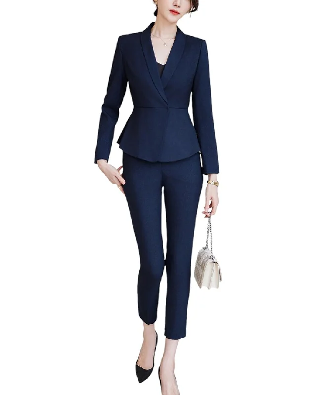 LIONELLO SALVI 2pc Blazer & Pant Set Work Blazer Collection