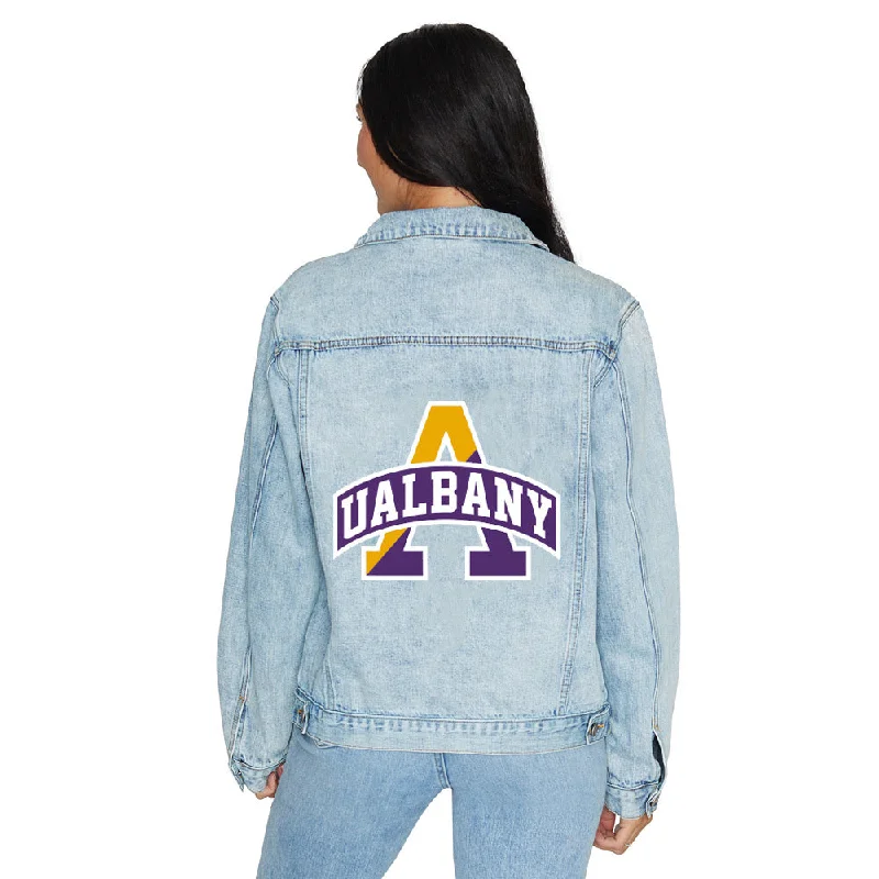 University at Albany Denim Jacket Women's smart jackets