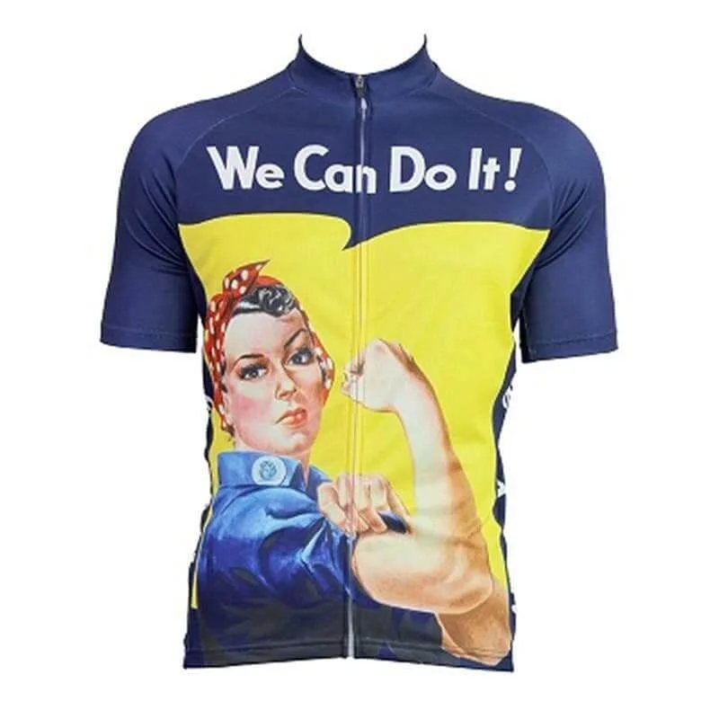 We Can Do It - Purple Cycling Jersey Hoodie with Drawstrings