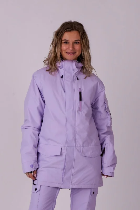 Yeh Girl Ski & Snowboard Jacket - Lavender Women's fashion jackets sale