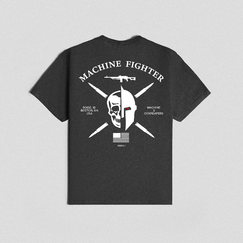 7.62 Machine Fighter Tee - Charcoal