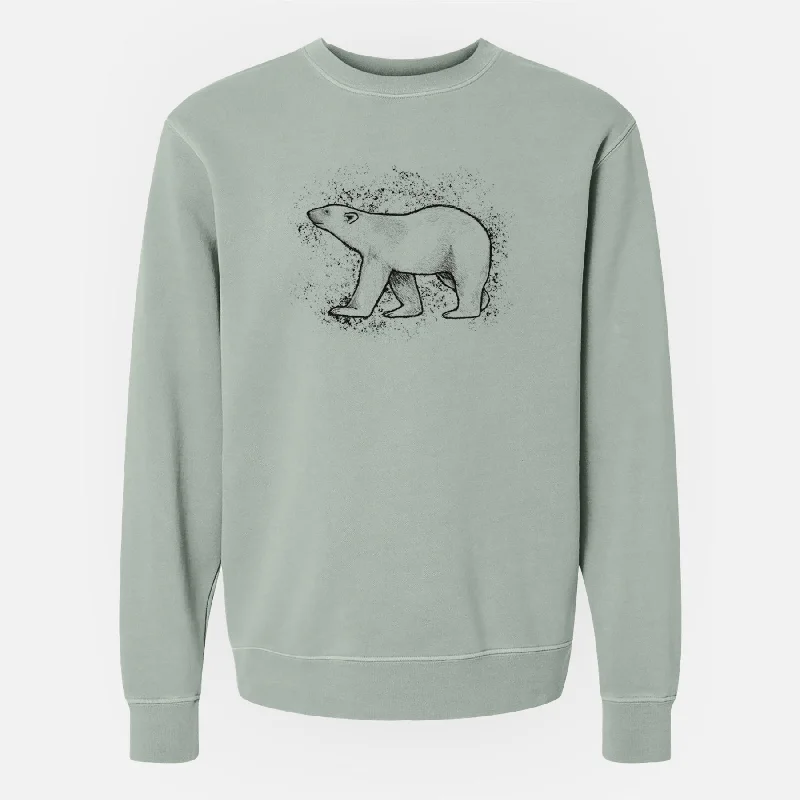 Polar Bear - Unisex Pigment Dyed Crew Sweatshirt Pullover Hoodie Sweatshirt Trend