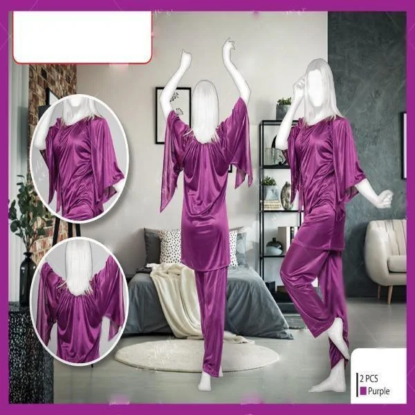 Branded n Stylish Ladies Latest Silk Night Suits for Woman Floral pajama sets