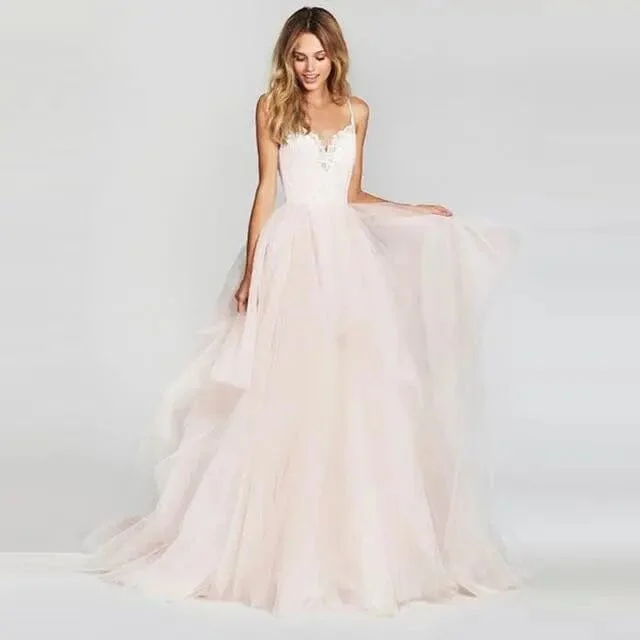 Tulle Shoreline Dreamer Modern Bridal Gown