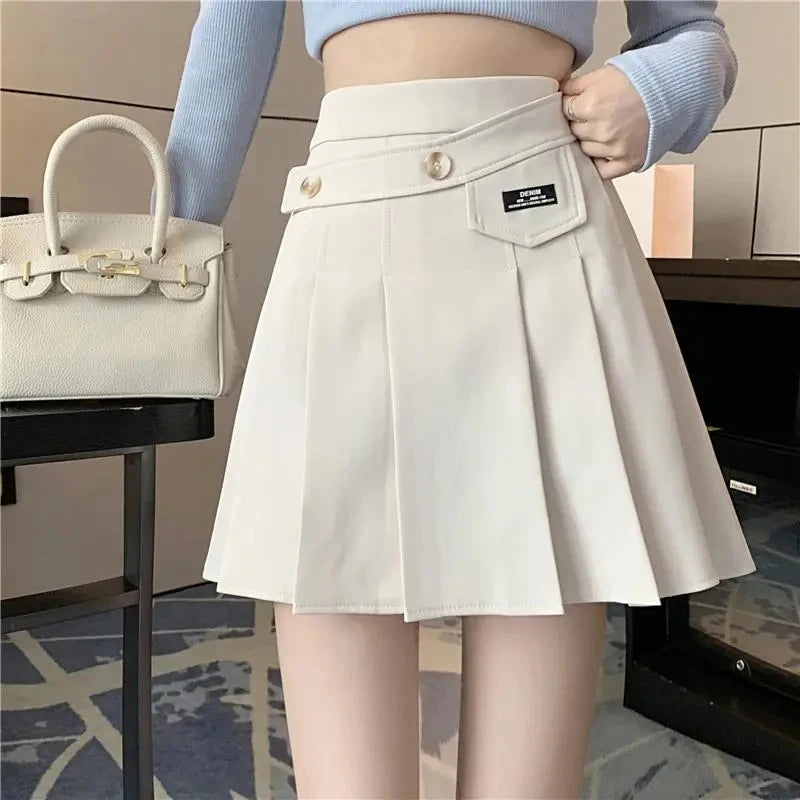 Preppy Style A Line Korean Skirt Lace unclassified skirts