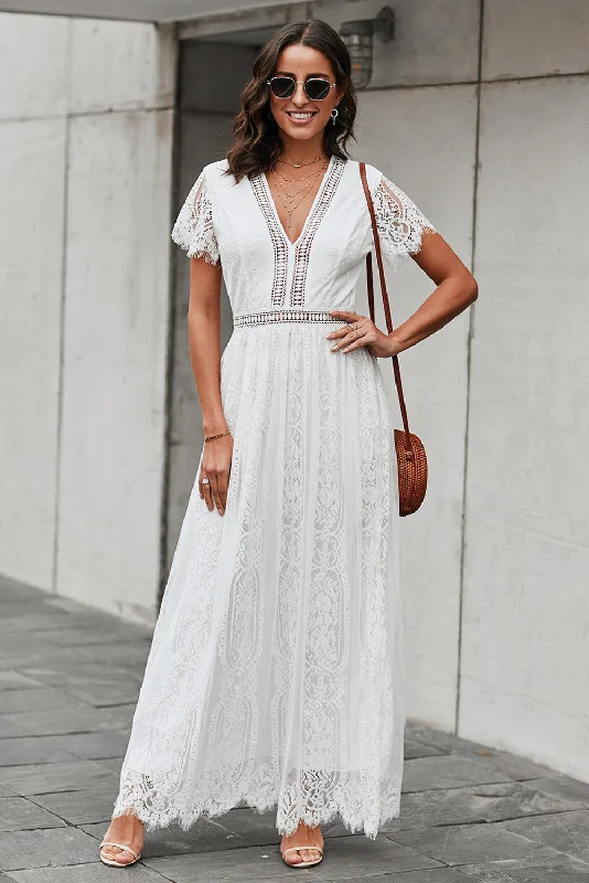 Away With The Breeze Lace Midi Dress Goth midi dresses