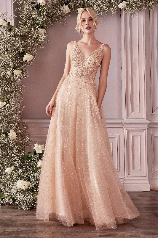 Cinderella Divine CD0196: A Floral Lace and Jewel Masterpiece for Enchanting Occasions Best floral dresses for outdoor weddings