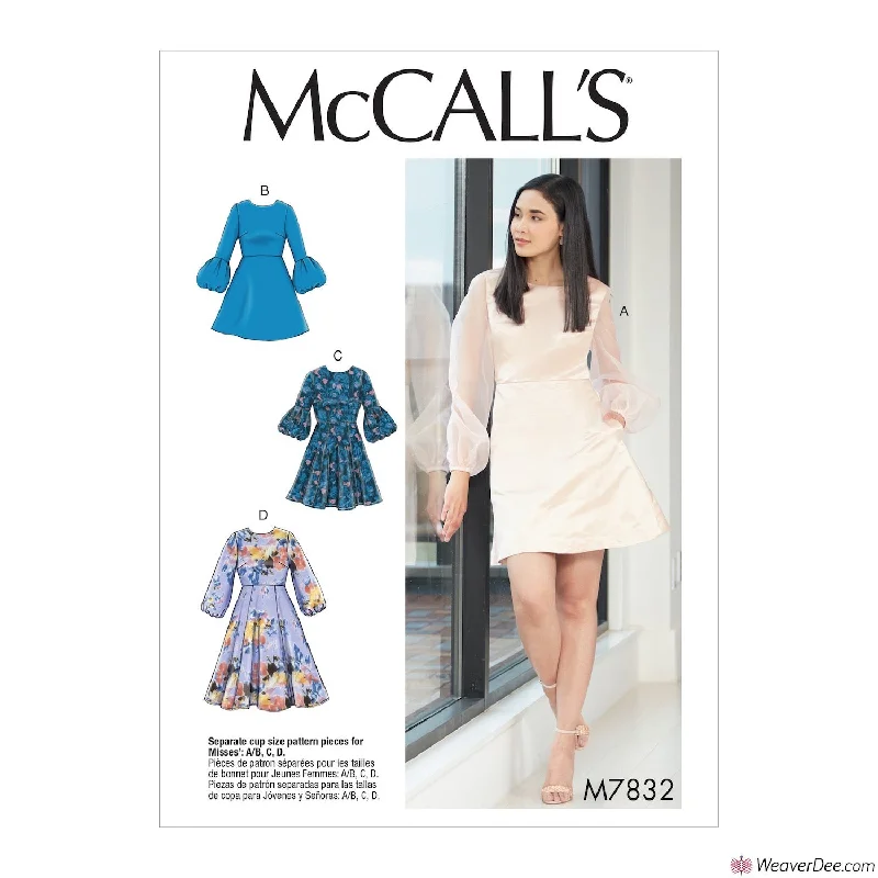 McCall's Pattern M7832  Misses' Dresses Expensive floral dresses