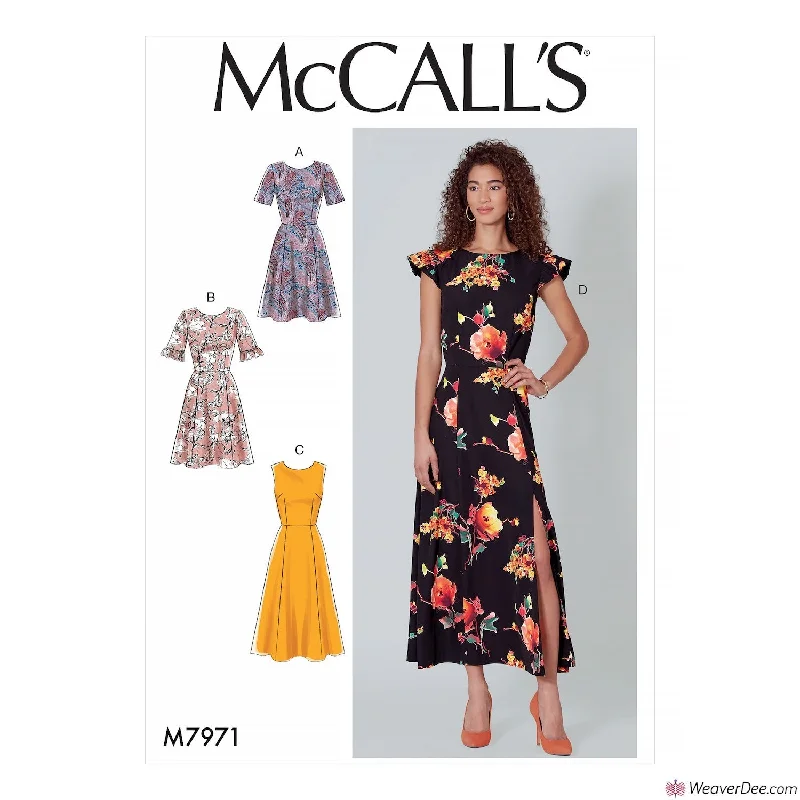 McCall's Pattern M7971 Misses' Dresses Flattering floral dresses for all body types