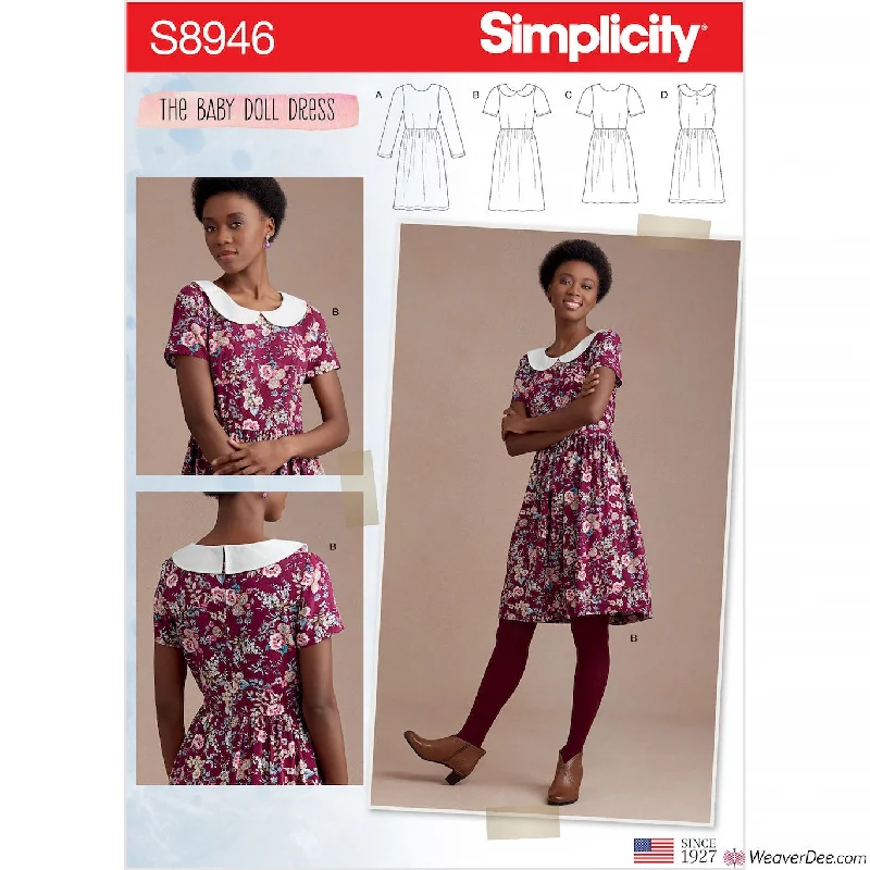 Simplicity Pattern S8946 Misses' Dresses New Year's Eve floral dresses