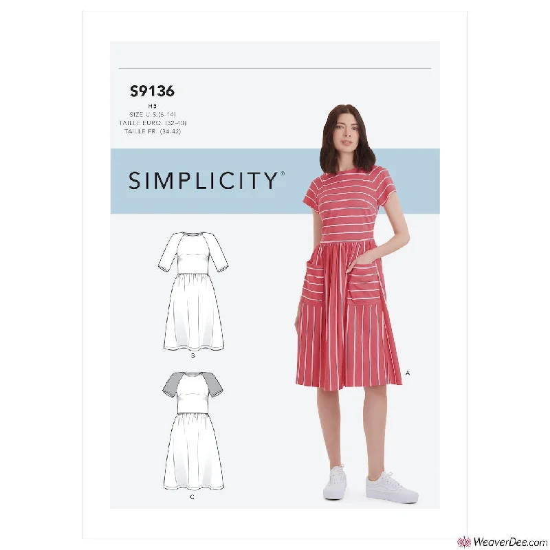 Simplicity Pattern S9136 Misses' Dress Office floral dresses