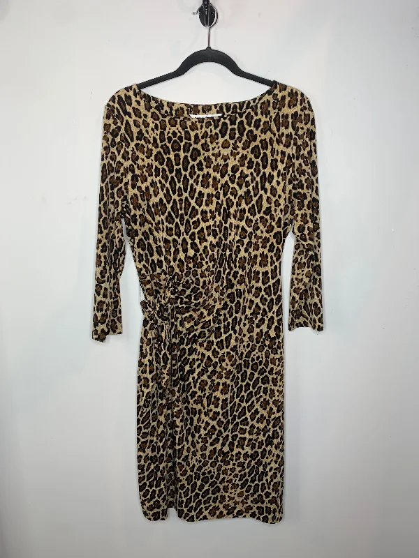 Side Tie Leopard Print Deess Best floral dresses for work