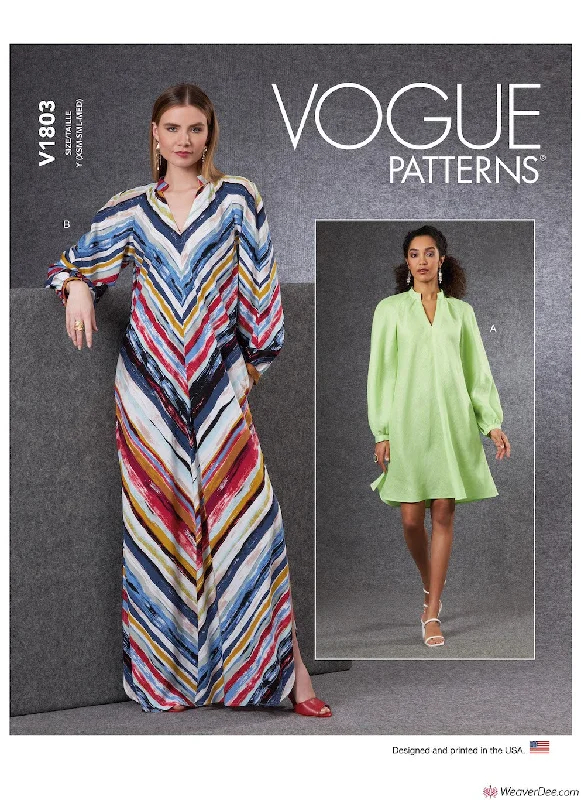 Vogue Pattern V1803 Misses' Dresses Zara floral dresses