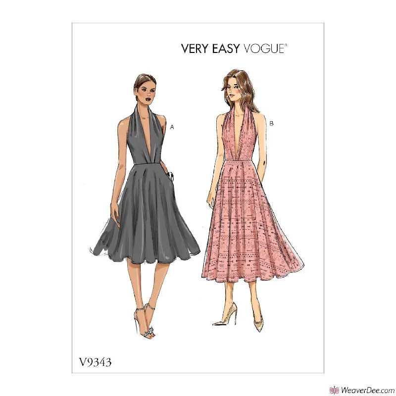 Vogue Pattern V9343 Misses' Dress Short floral dresses