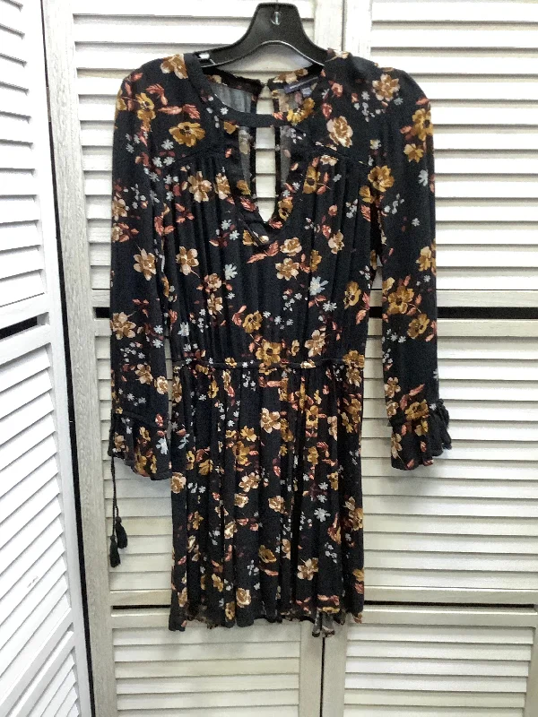 Dress Casual Midi By American Eagle In Floral Print, Size: S Lace Trim Midi