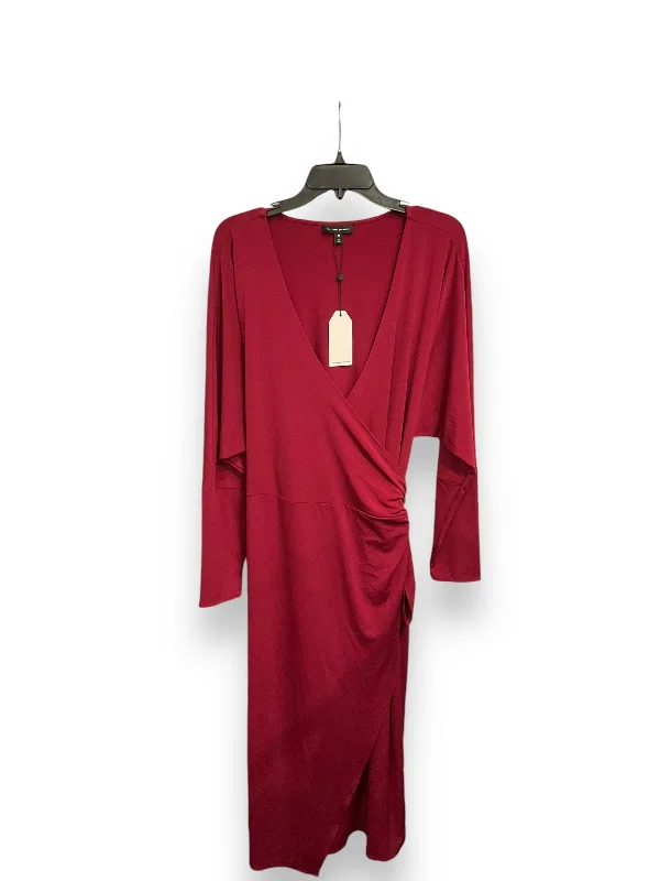 Dress Casual Midi By Universal Standard In Red, Size: M Soft Pleated Midi