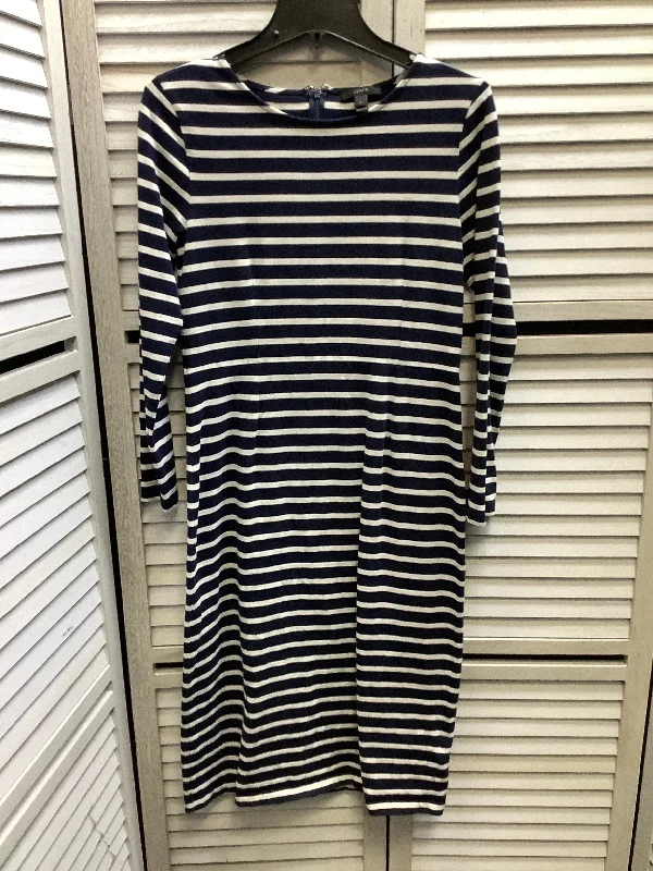 Dress Casual Midi By J. Crew In Striped Pattern, Size: 6 Winter Midi Outfit