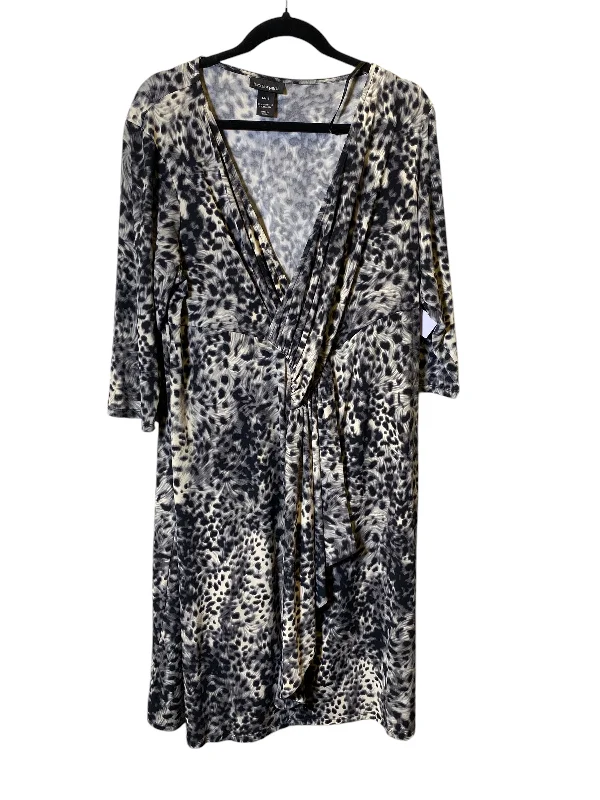 Dress Casual Midi By Lane Bryant In Animal Print, Size: Xl Maxi Length Midi