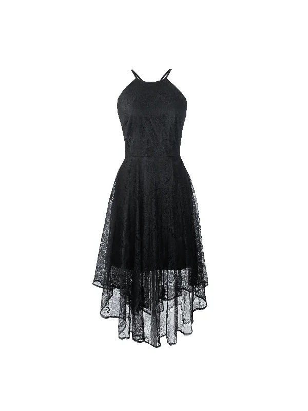 Iris low back full lace dress in black Lace Dress Lace